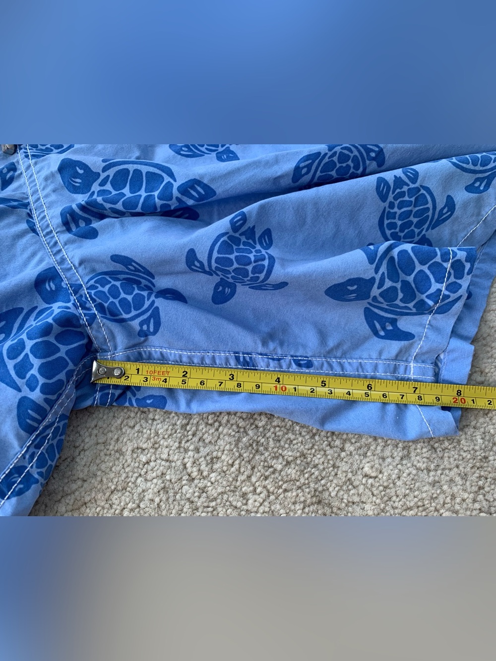 Vilebrequin Men's Size Triple Extra Large XXXL Blue Turtle Resort Swim Trunks - Picture 11 of 11